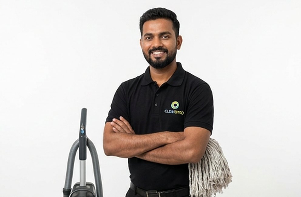 Diamond Shine professional cleaner ready with equipment